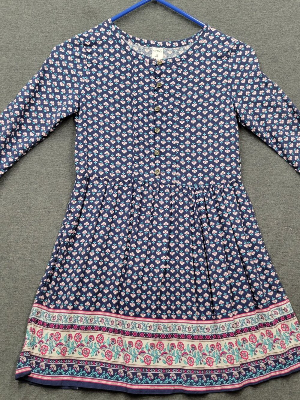 Girls dress, Carters, size 8, multicolored,  new without tags